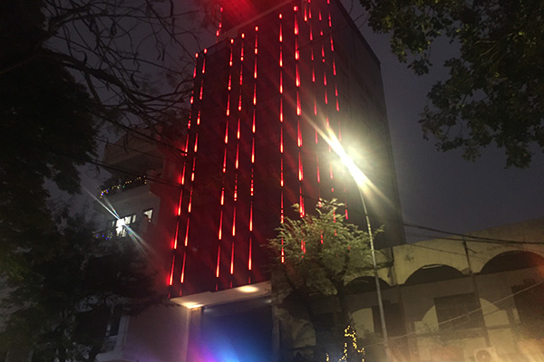 led trang trí tòa nhà